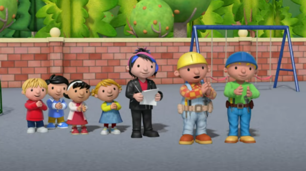 Screengrab from Bob the Builder show for toddlers, BFTV