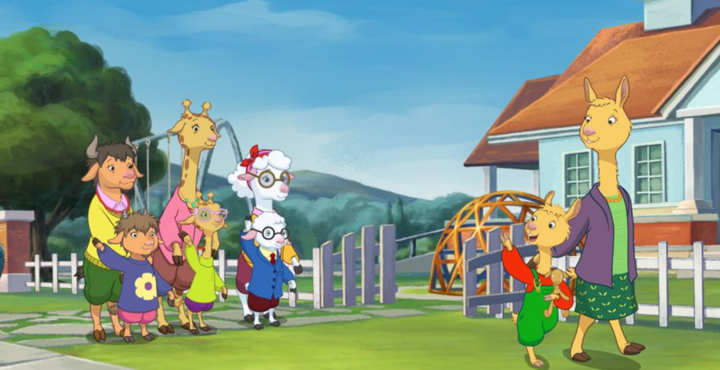Screengrab from Llama Llama animated show for toddlers, Reddit