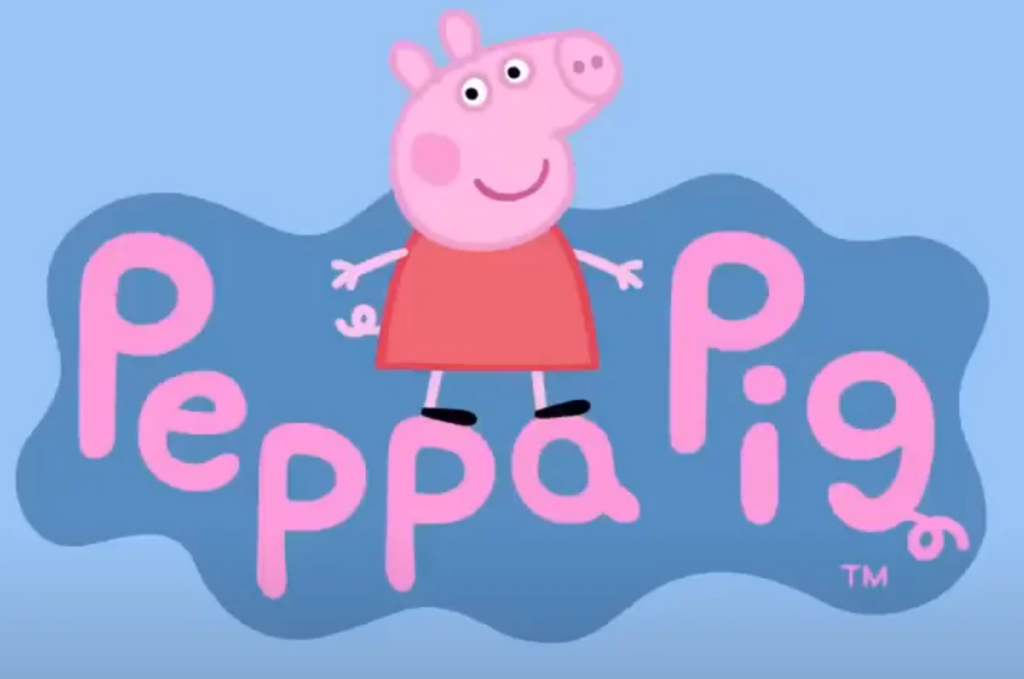 Title card for Peppa Pig, Reddit